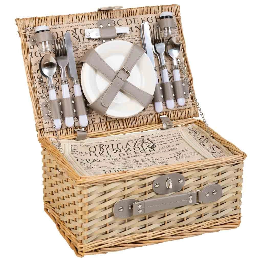 Cestino pic-nic marrone 40x28x19h