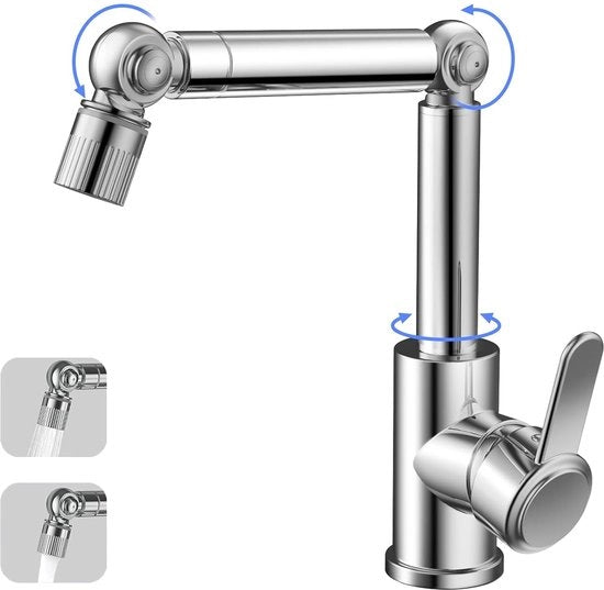 Mangiatutto a manovella - Multifunzionale - In acciaio inox - Cromato