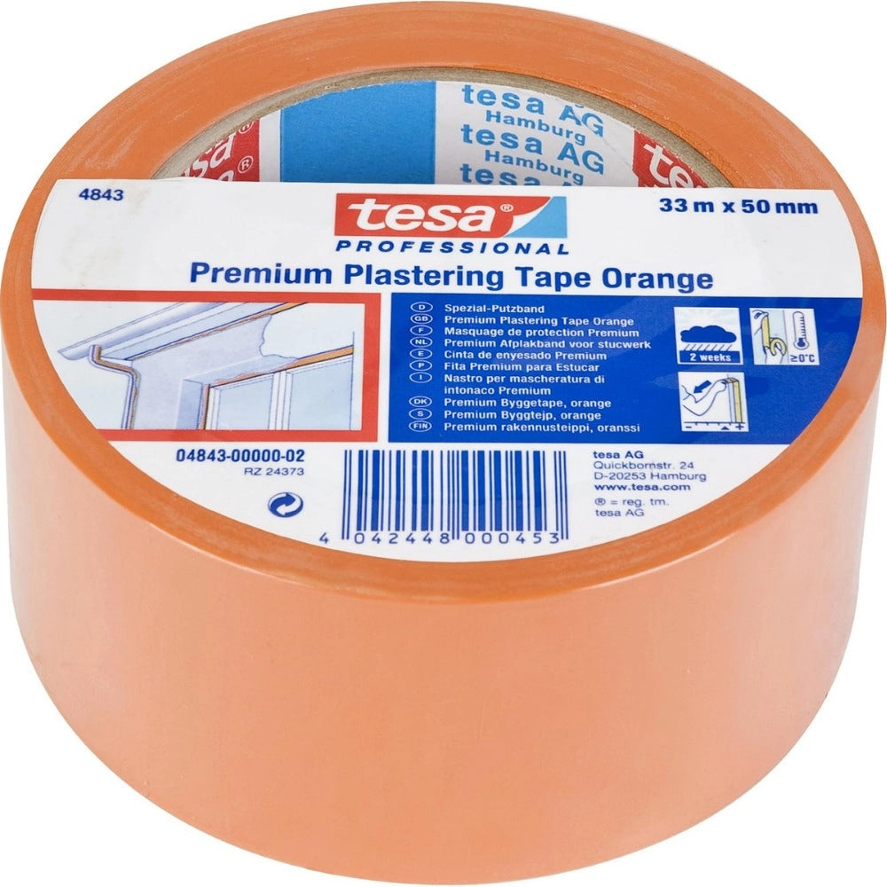 Tesa nastro in pvc arancio ad elevata adesività 33 m x 50 mm