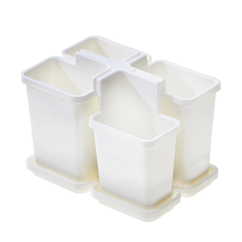 SET SCOLAPOSATE BELLA CON VASSOIO 16,4X11,2 XH12,5 CM IN COLORE BIANCO
