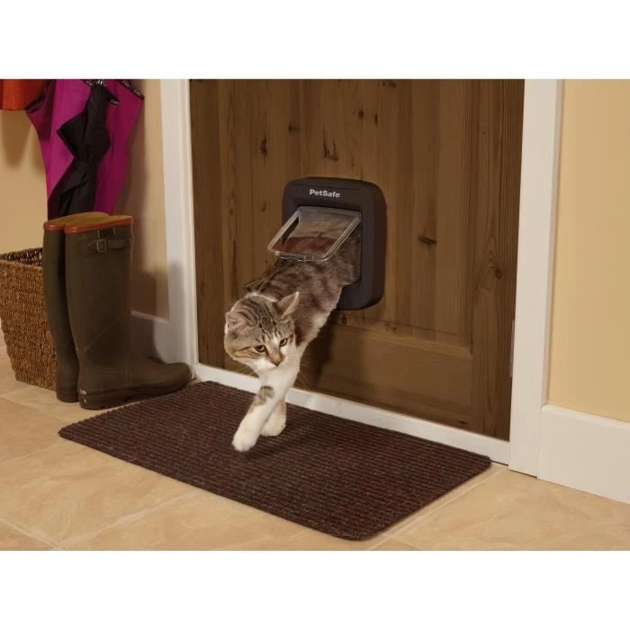 Porta per gatti con microchip PETSAFE - Marrone