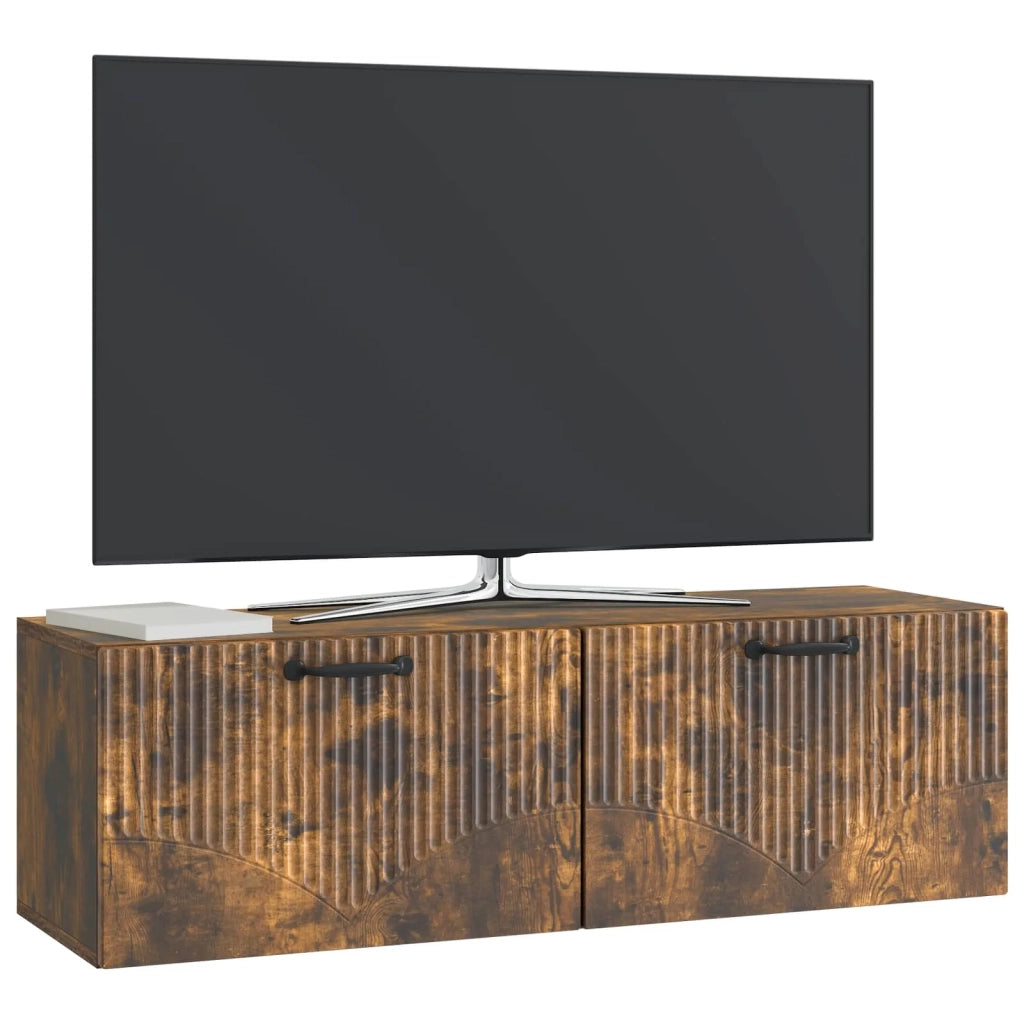 Mobile Porta TV da Muro Rovere Fumo 98 x 31 x 30 cm 899070