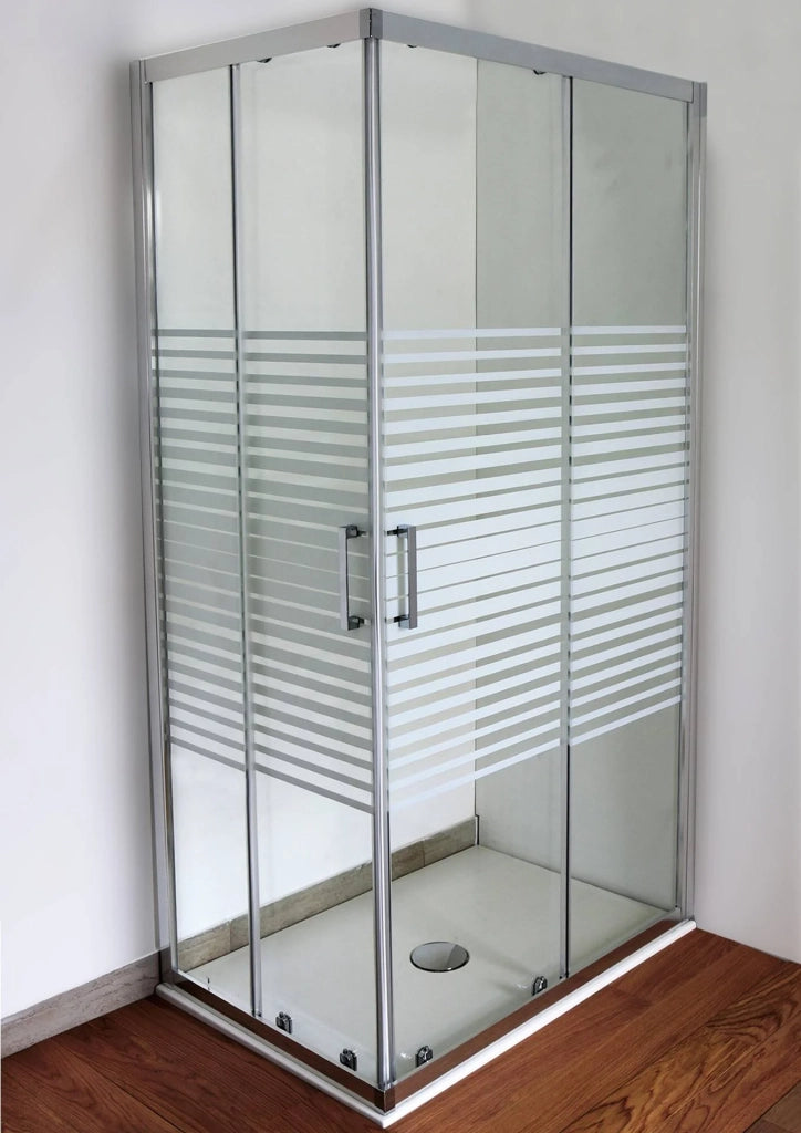 Box doccia angolare Style 75x140x190cm in cristallo serigrafato 6 mm
