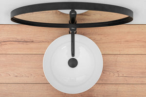 Lavabo Da Appoggio In Ceramica Stella White