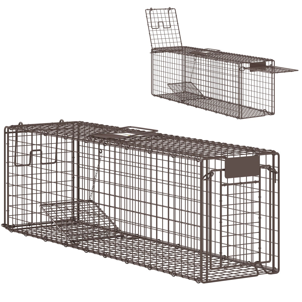 Trappola per Animali Vivi ¨C zephmum ¨C Marrone 100x24x30 cm