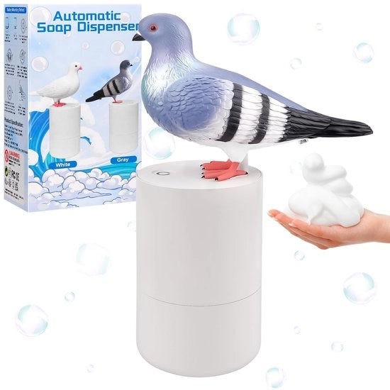 Dispensatore di sapone automatico a 300 ml - senza tocco - sensore infrarosso - nero - per la casa