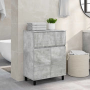 Mobiletto da bagno Grigio Cemento 60 x 35 x 80 cm 889418