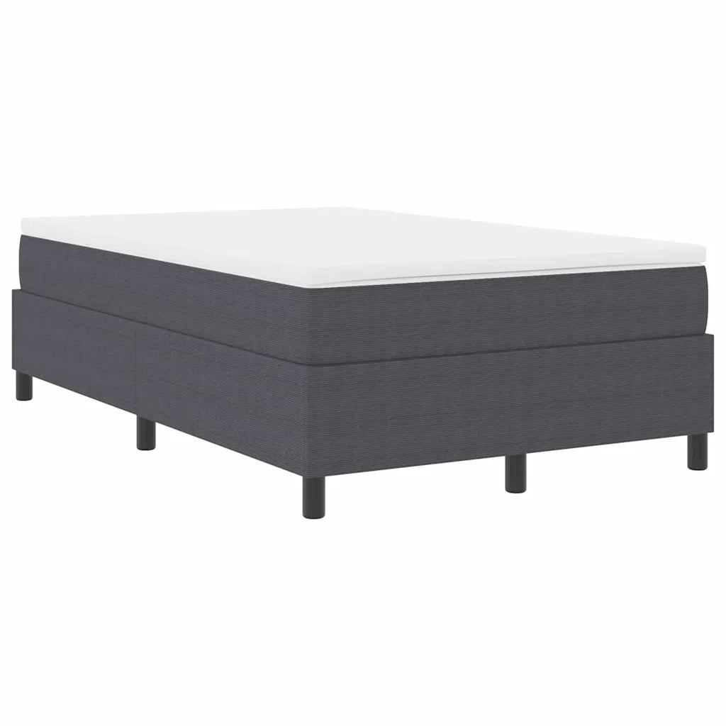 Letto a molle Grigio Scuro e Bianco 120 x 200 cm 3337458