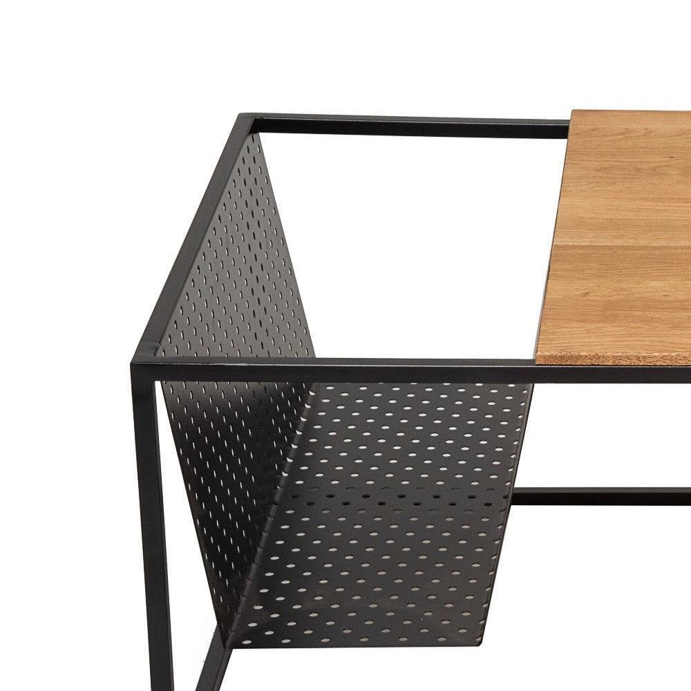 Tavolino da caffè KLAS (rovere + nero)
