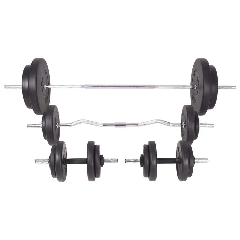 Panca Multifunzione con Rack Bilanciere e Set Manubri 90 kg 275372