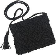 Borsa a Spalla Fatta a Mano - Borsa di Coton - Piccola Borsa per Donna - Con Pennello - Chiusura a Cerniera - 25 x 20 cm - Progetto Moderno - Borsa a Spalla
