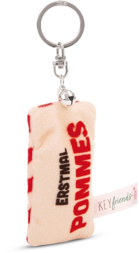 Sostegno per chiavi mini cuscino morbido Primi pomodori 8cm con campanello