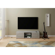 Porta TV moderno 2 ante con vano a giorno 150x40x40 cm Elios - Cashmere