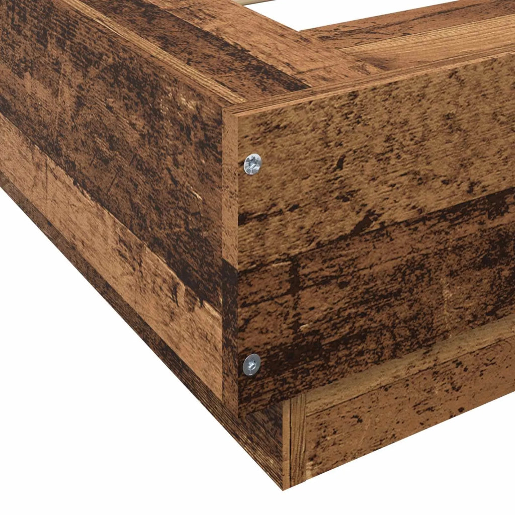 Struttura letto a pavimento Legno antico 80 x 210 cm 3429702
