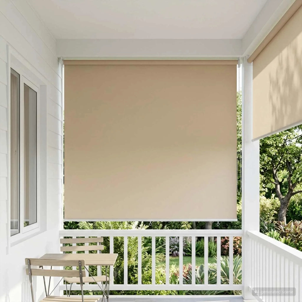 Voletta a rullo con protezione UV Beige 180 x 230 cm Poliestere