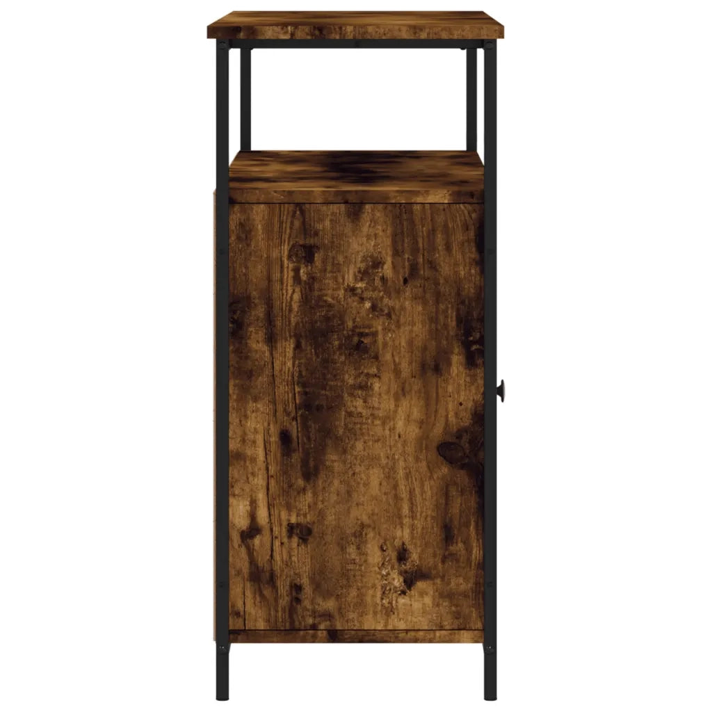 Credenza Rovere Fumo 100x35x80 cm in Legno Multistrato 835501