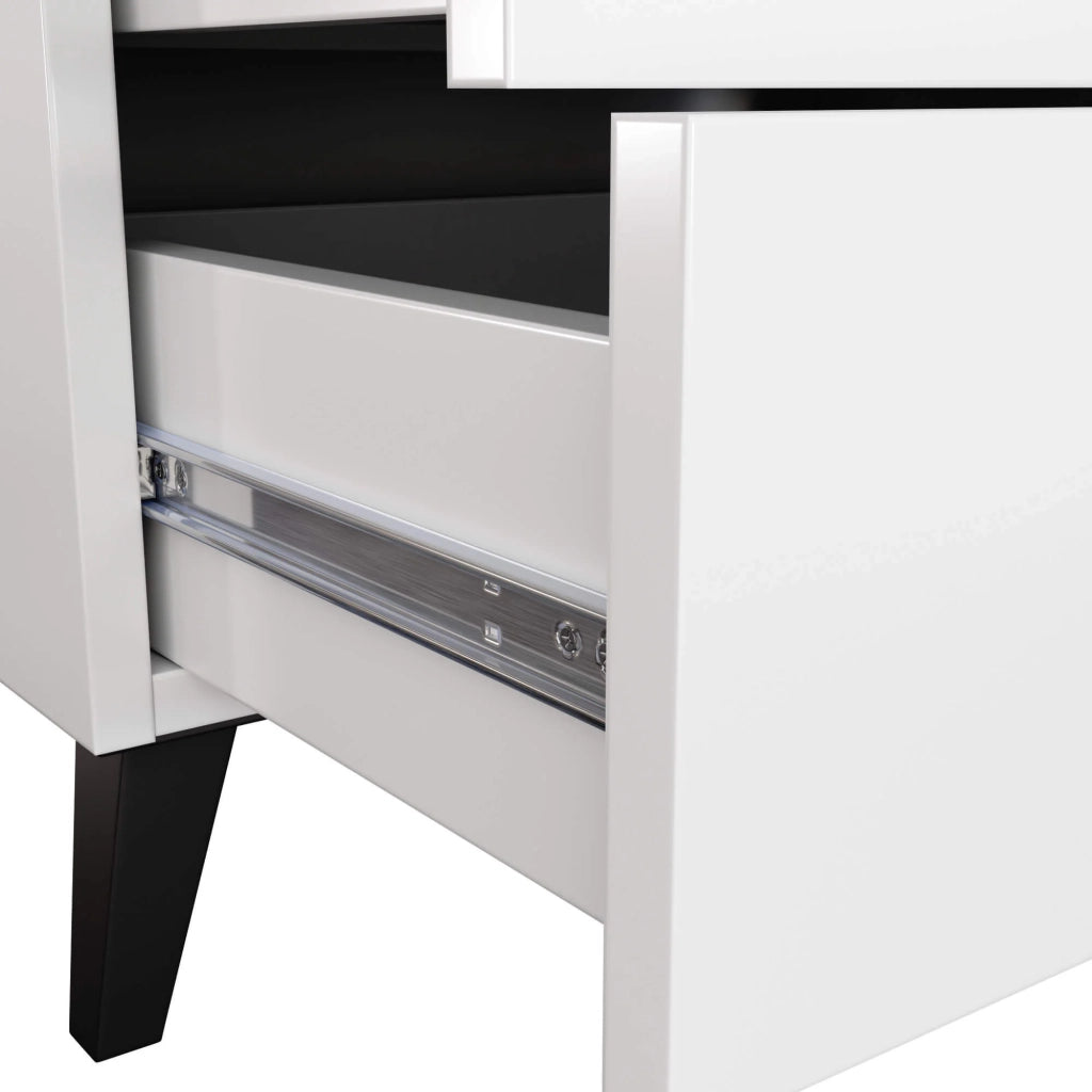 Cassettiera AKORD MOBI color bianco con 5 cassetti L60 x H89 x P37 cm