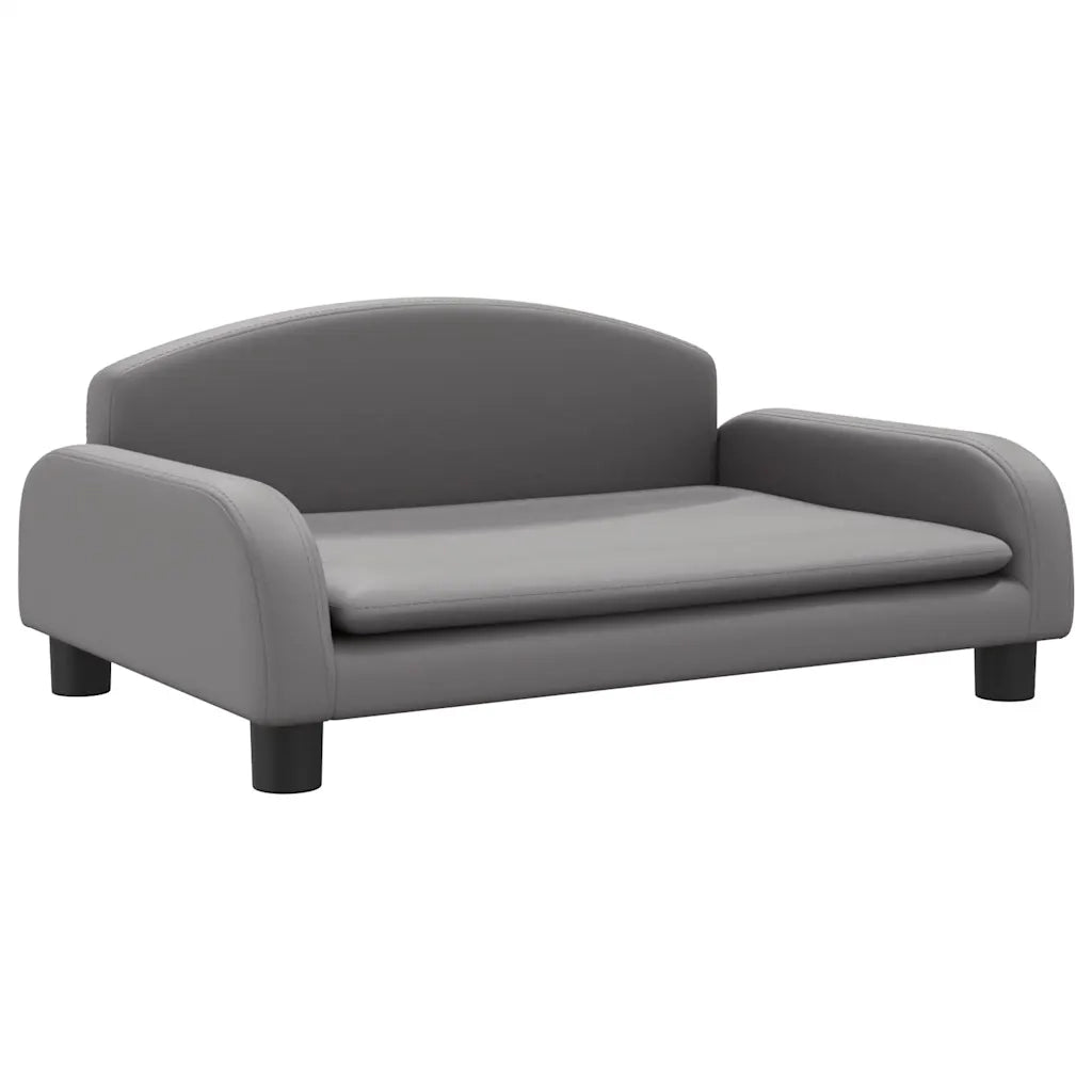 Divano | Divano da soggiorno | Sofa per Bambini Grigio 70x45x30 cm in Similpelle