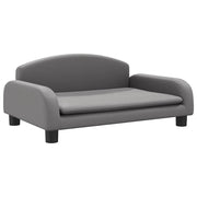 Divano | Divano da soggiorno | Sofa per Bambini Grigio 70x45x30 cm in Similpelle