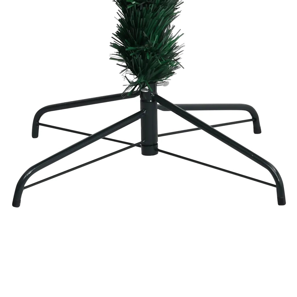 Albero di Natale | Decorazioni natalizie con Supporto Verde 150 cm in Fibra Ottica