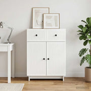 Credenza Bianco Lucido 66 x 34,5 x 90 cm Legno ingegnerizzato 893949