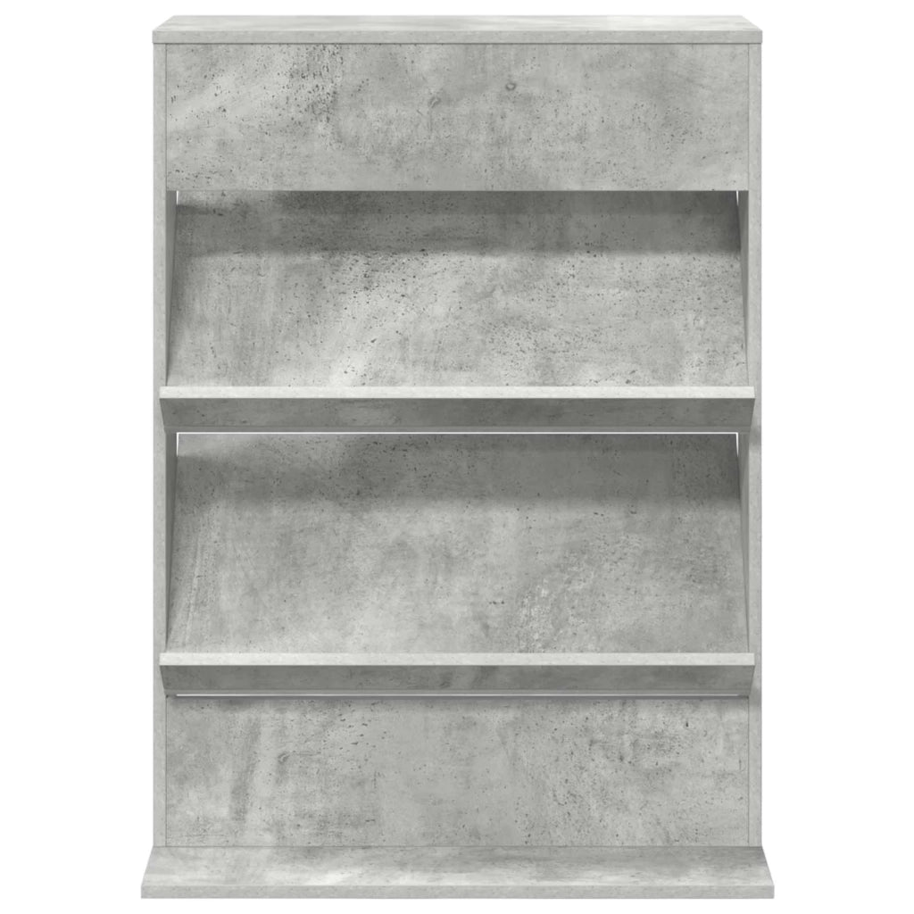 Scaffale per riviste Grigio cemento 70 x 41 x 96 cm CFW6285363
