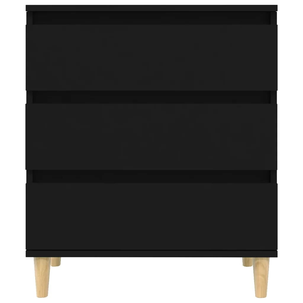 Credenza | Madia | Buffet da pranzo | Armadio da pranzo Nero 60x35x70 cm in Legno Multistrato