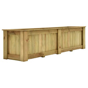 Fioriera rialzata per fiori e piante 196 cm legno di pino impregnato 02_0000845