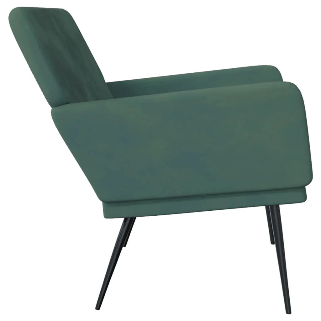 Panca 108 x 79 x 79 cm velluto verde scuro 02_0010568