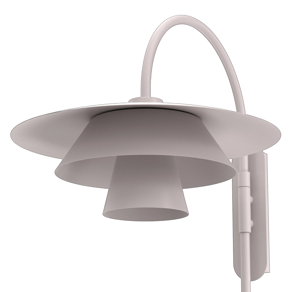 Applique Plato 1 luce cashmere metallo E27 Luminex