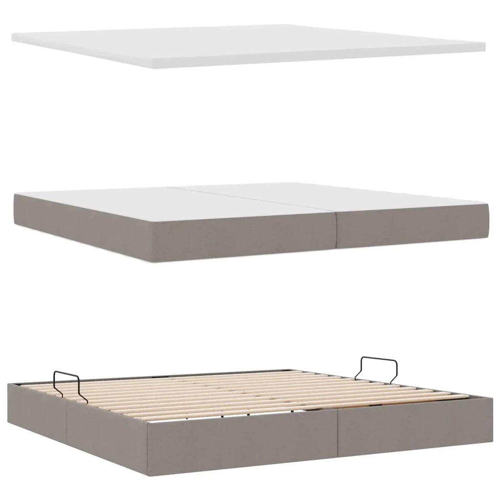 Letto con contenitore e materasso Talpa 200 x 200 cm Poliestere 3371931