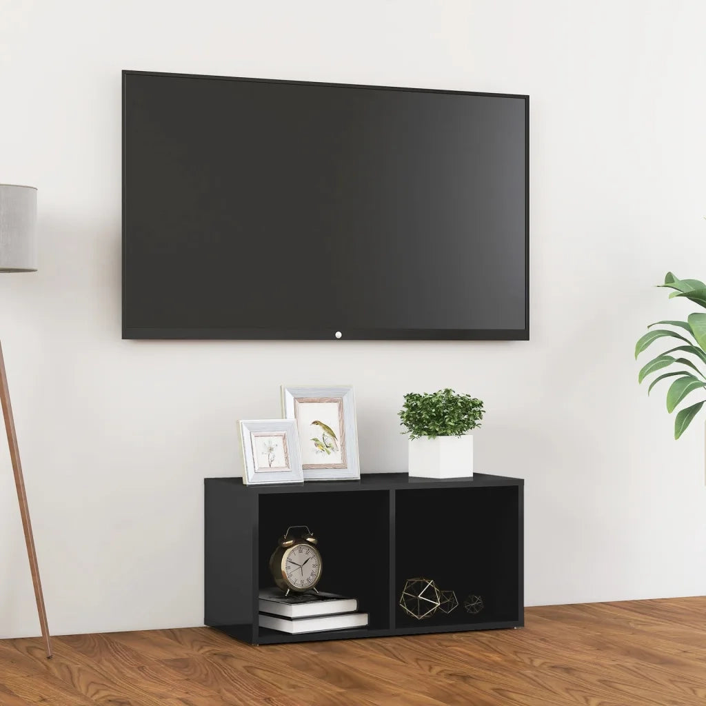 Mobile TV | Armadietto TV | Mobile Porta TV Grigio Lucido 72x35x36,5cm in Legno Multistrato