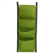 4-pochi contenitore verticale per piante da muro - Impermeabile e traspirante - Verde - Ideale per interni ed esterni - Perfetto per gli appassionati di piante
