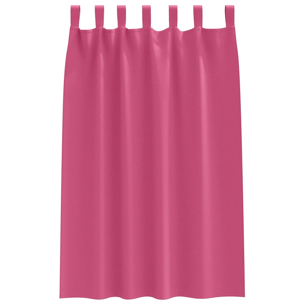 Tende Blackout con Anelli 2 pcs Rosa Vivo 175 x 140 cm 4107624