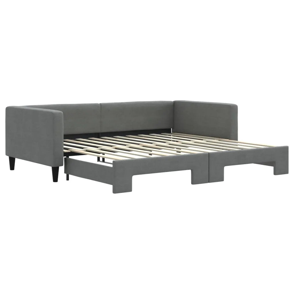 Divano Letto con Letto Estraibile Grigio Scuro 100x200 Tessutocod mxl 106595