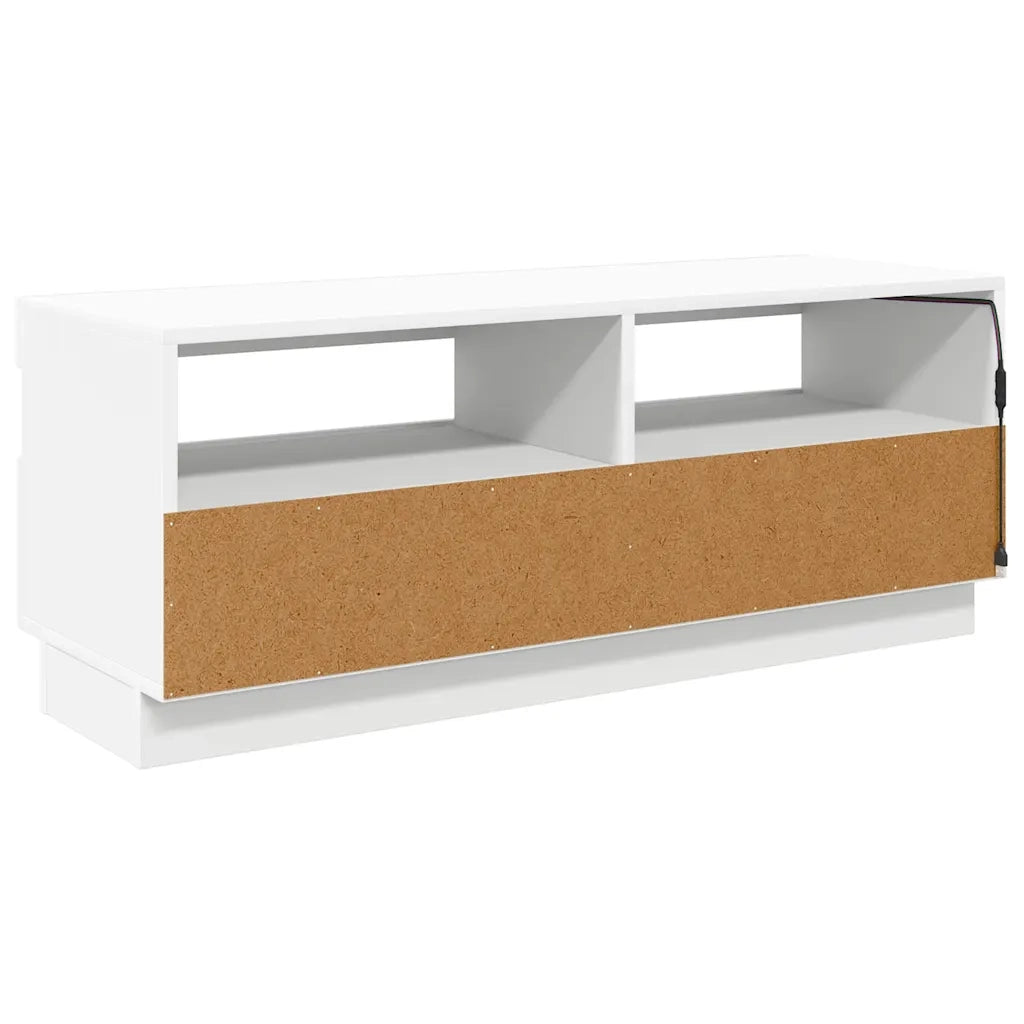 Mobile Porta TV con Luci LED Bianco 100x35x40 cm 804454