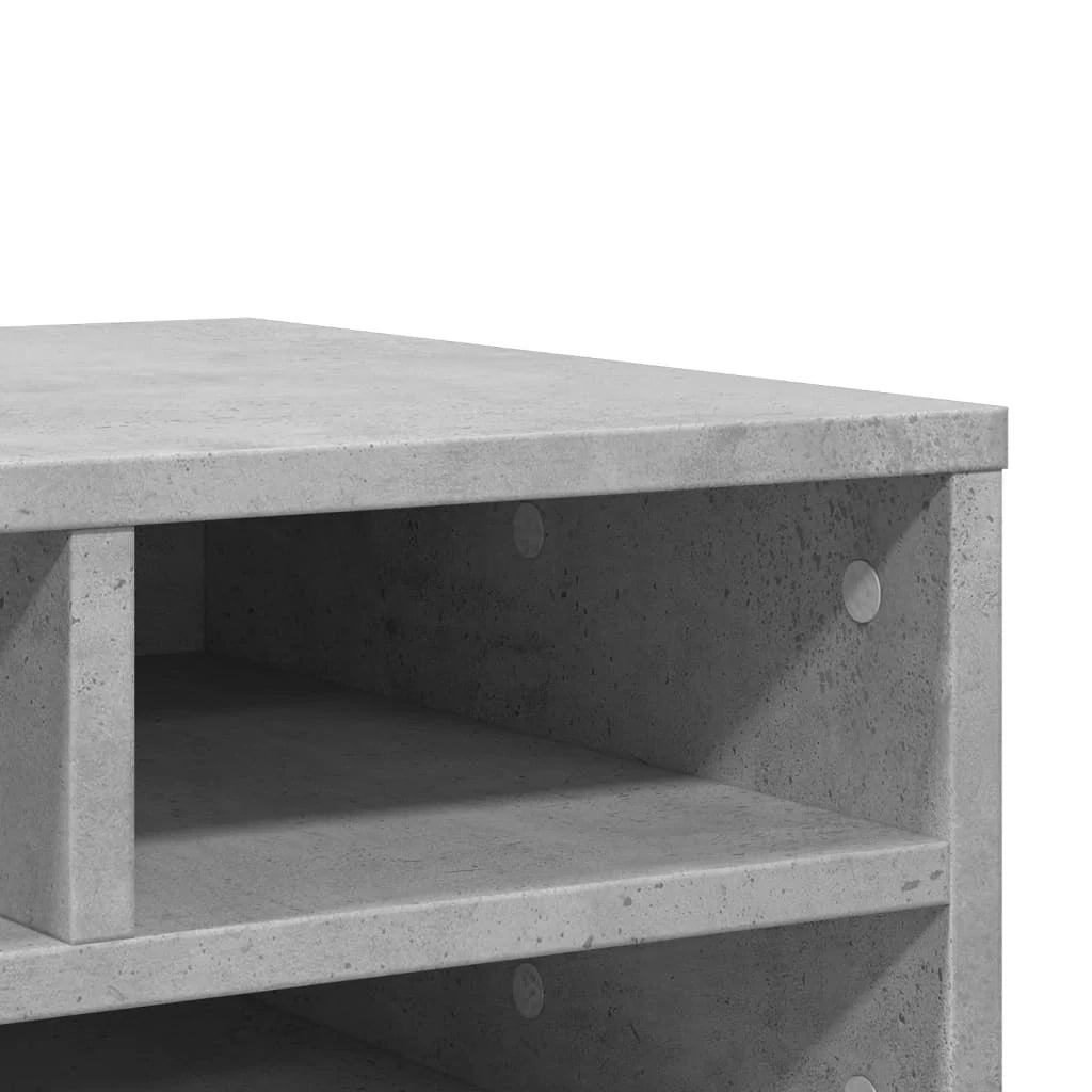 Supporto per stampante tavolo mobile per ufficio 49 x 40 x 22,5 cm legno ingegnerizzato grigio 02_0044738