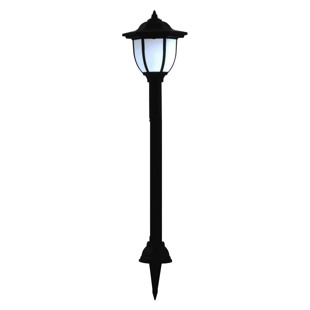 Set di 6 luci solari a LED per esterni illuminazione pratica 16,5 x 14,5 x 73 cm PP nero 02_0046380