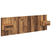 Testiera | Testata con Comodino 3 pcs Legno vecchio Legno multistrato