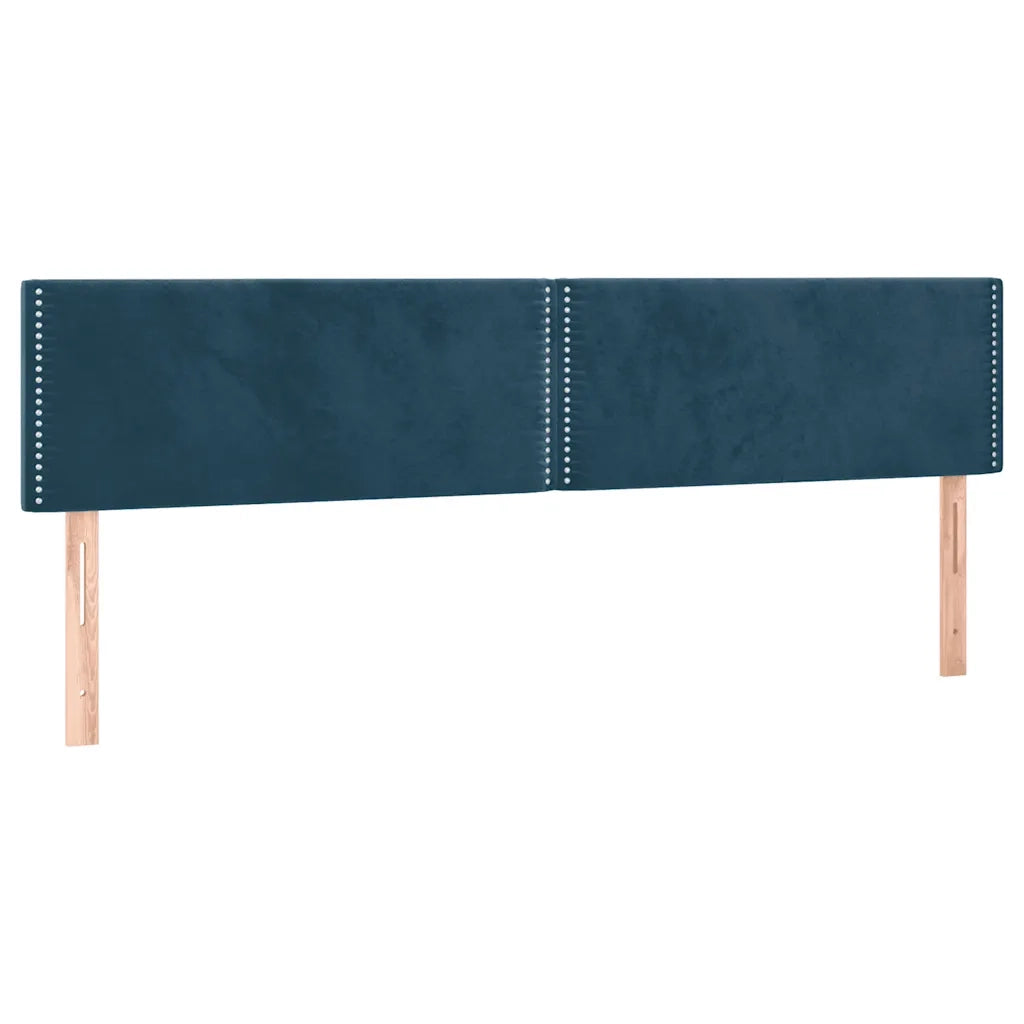 Giroletto a Molle con Materasso Blu Scuro 180x200 cm in Velluto cod mxl 74413