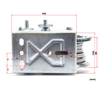 Verricello manuale 900kg 10m rapporto di trasmissione 4:1/8:1 argano a fune