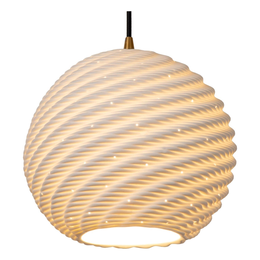 Lampada a sospensione japandi 1xE27 porcellana BINA Lucide
