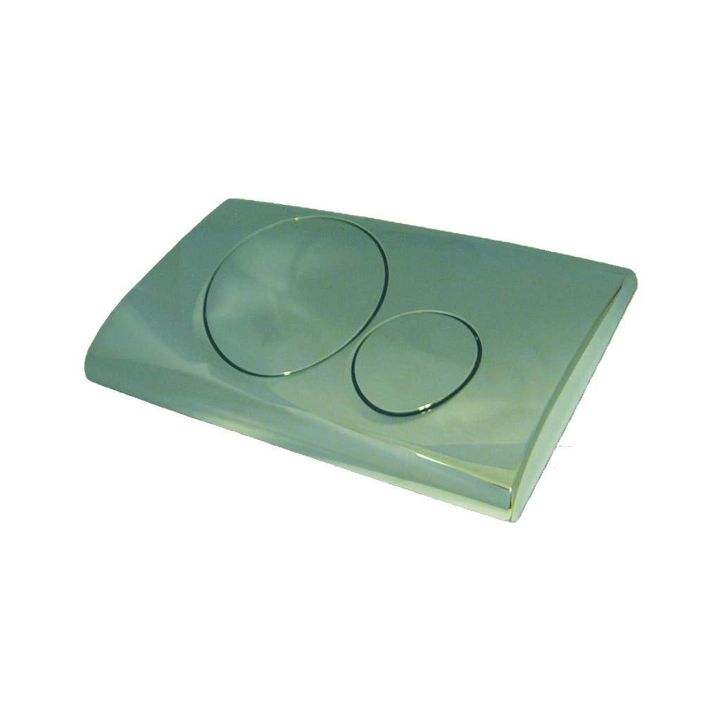 Placca di comando cromata 2 tasti Bampi Vega cromato
