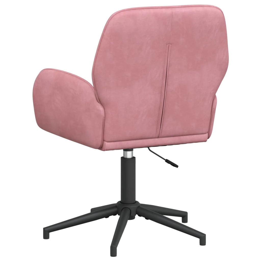 Sedia da scrivania girevole 54 x 55 x 90 cm Rosa Velluto (V) 42034347