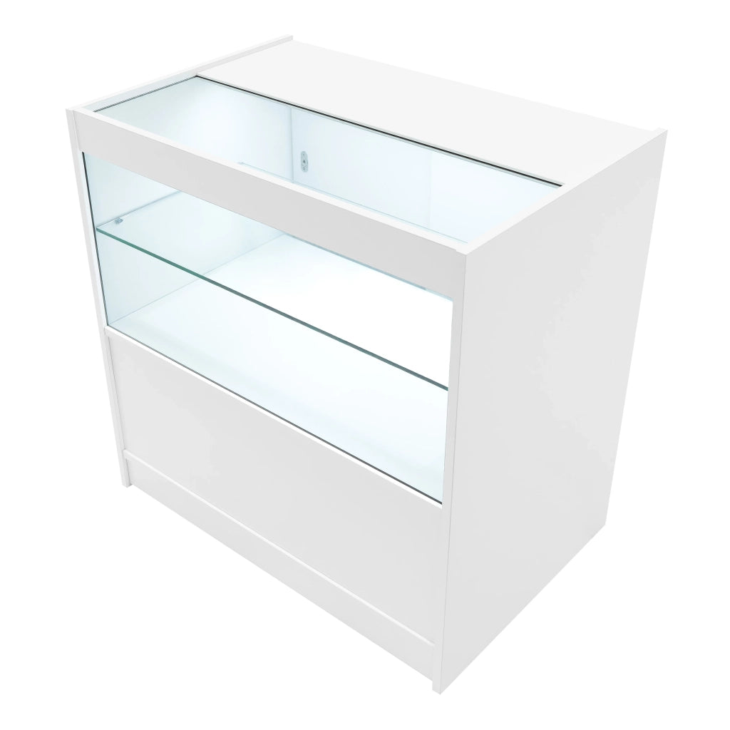 Set Banconi Bianco Vega LED K900 C900 CM60 TB60 con Serratura e Vetrina