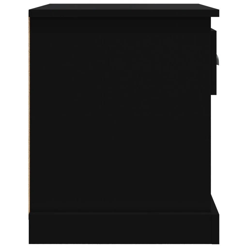 Comodini 2 pz-Set di 2 Tavolino da notte Neri 39x39x47,5 cm in Legno Multistrato 164245