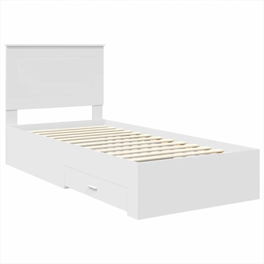 Struttura del letto Bianco 90 x 190 cm Legno multistrato 3409694