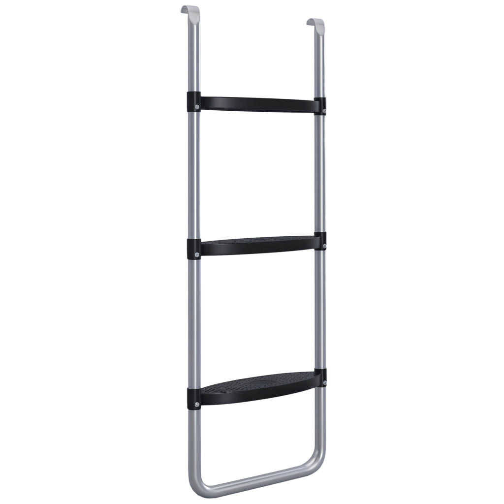Scala Regolabile per Trampolino ¨C zephmum ¨C Acciaio Argento 97x32cm