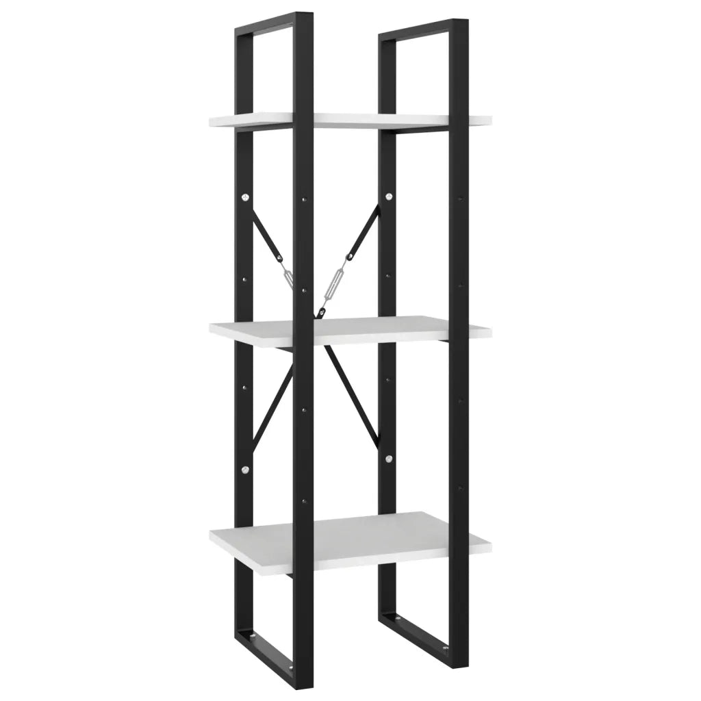 Libreria a 5 Ripiani Bianca 40x30x175 cm in Legno Multistrato 3081968
