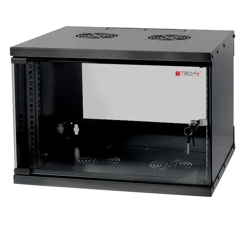 Armadio Rack 19'' a Muro 9U prof. 320 Nero Assemblato